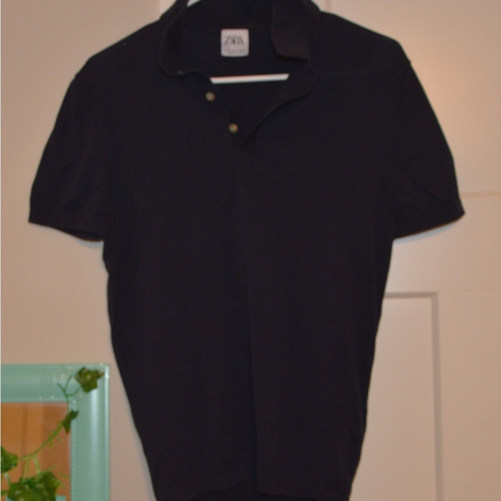 Zara Black Polo Shirt
